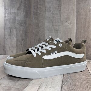 Vans Filmore Men's 11.5 Sneaker Skateboarding Shoes Suede Low Top Walnut Taupe